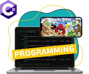 Программирование на C#. Удивительный мир 2D-игр - Школа программирования для детей, компьютерные курсы для школьников, начинающих и подростков - KIBERone г. Пыть-Ях
